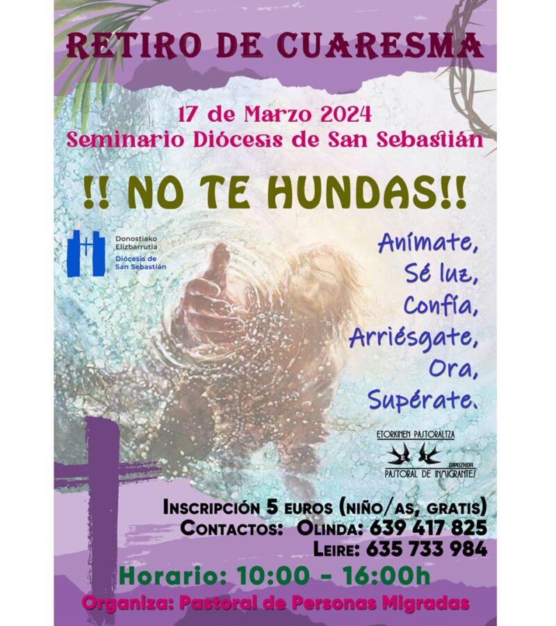 Retiro de Cuaresma para personas migradas en San Sebastián
