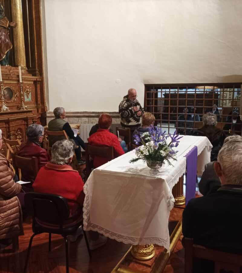 Vísperas misioneras y testimonio de Joseba Bakaikoa en el convento de las Madres Brígidas de Lasarte