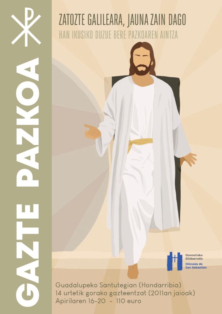 Gazte eta Bokazio Pastoraltzak Gazte Pazkoa Guadalupeko santutegian bizitzeko gonbidapena