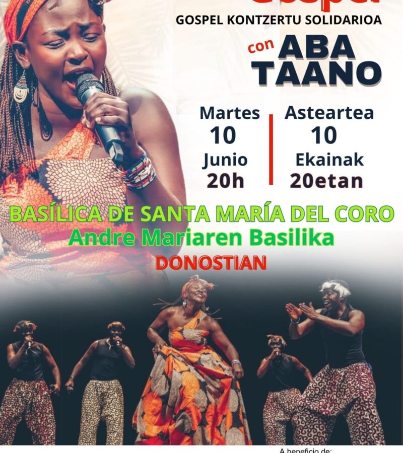 Concierto de Aba Taano, Basílica de Santa María del Coro, 10 de junio