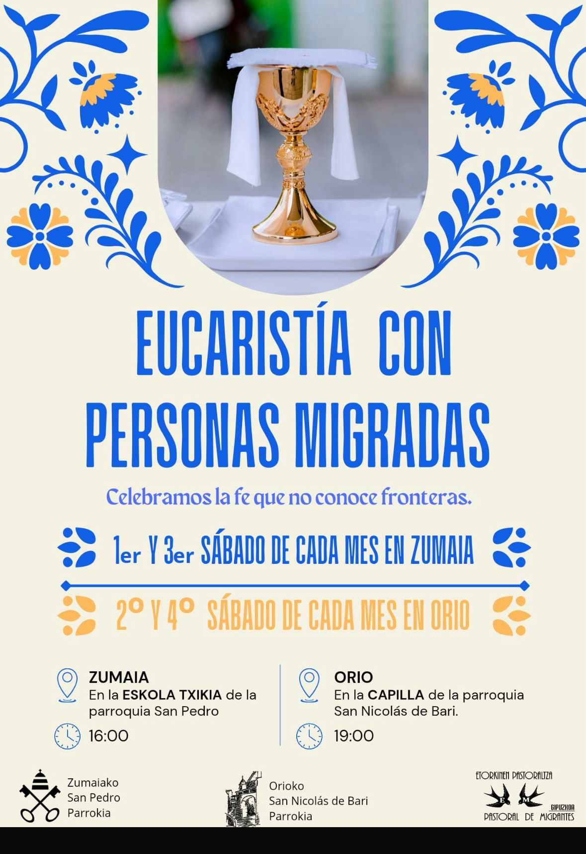 Eucaristia con personas migradas