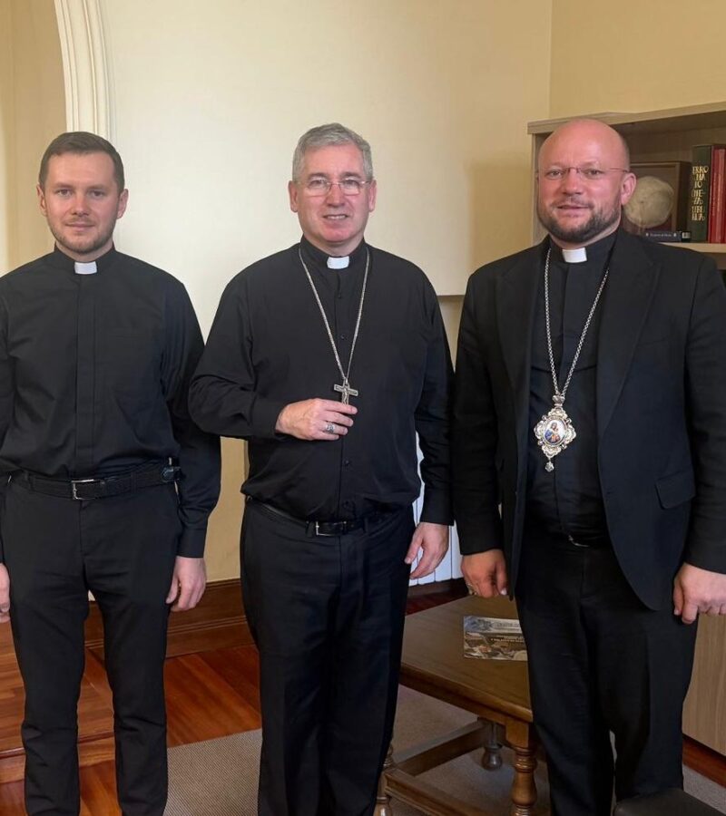 Encuentro del obispo D. Fernando Prado con Mons. Stepan Sus, obispo auxiliar de Kiev