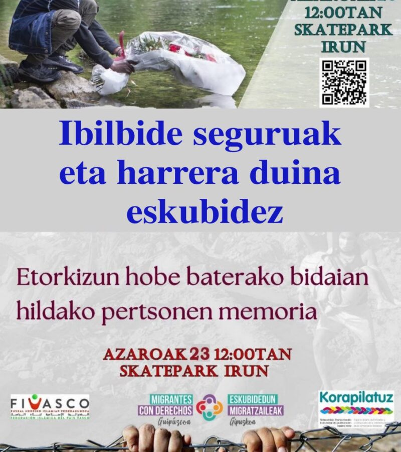 Abisua: Ibilbide seguruak eta harrera duina eskubidez