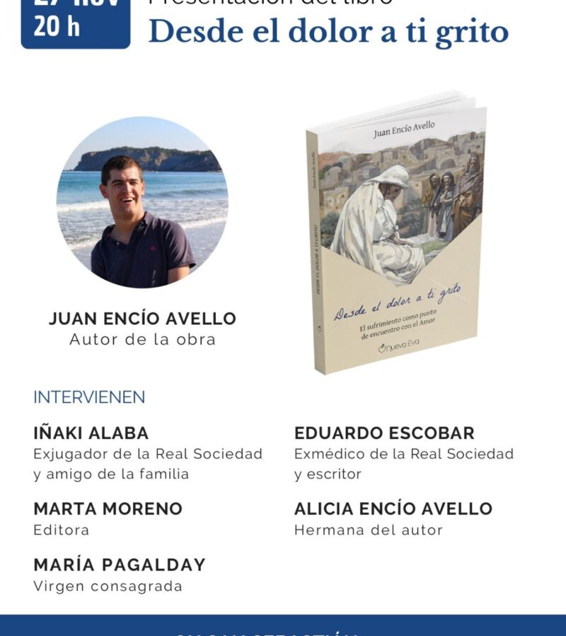 La librería diocesana Idatz recomienda “Desde el dolor a ti grito”, de Juan Encío Avello