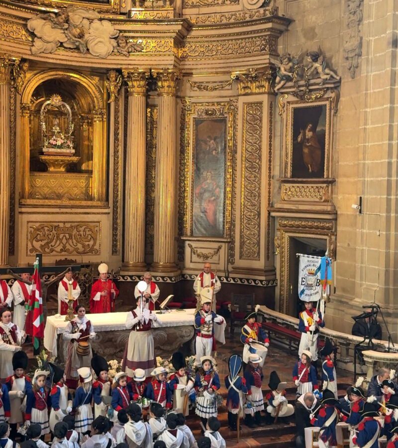Celebración del Día de San Sebastián en la Basílica de Santa María del Coro