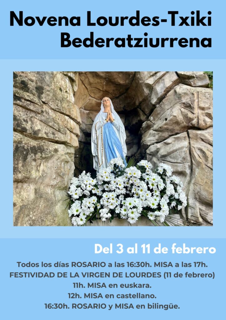Novena a la Virgen de Lourdes en Lourdes Txiki