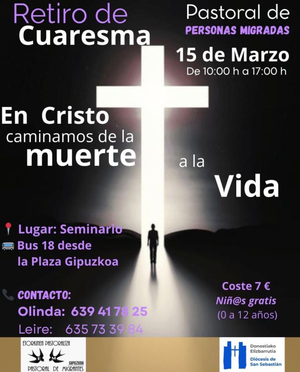 Retiro de Cuaresma. Pastoral de personas migradas
