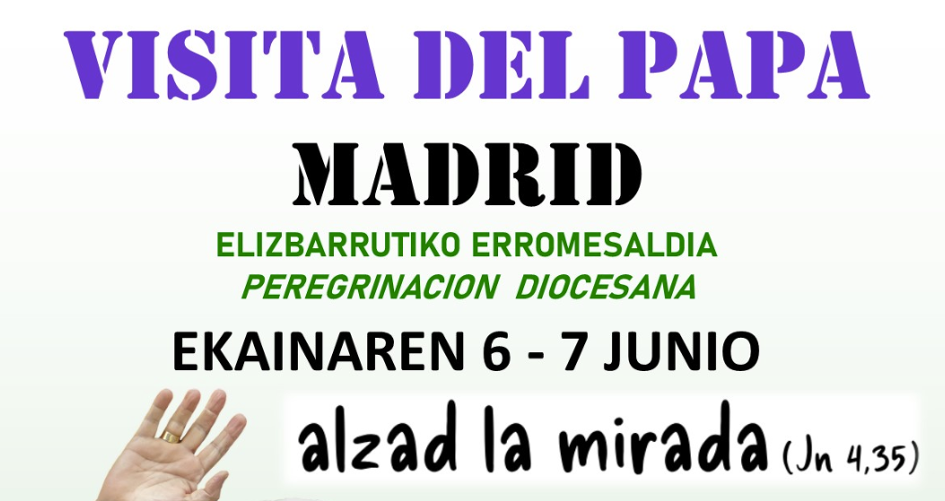 Topaketa Leon XIV. Aita Santuarekin Madrilen