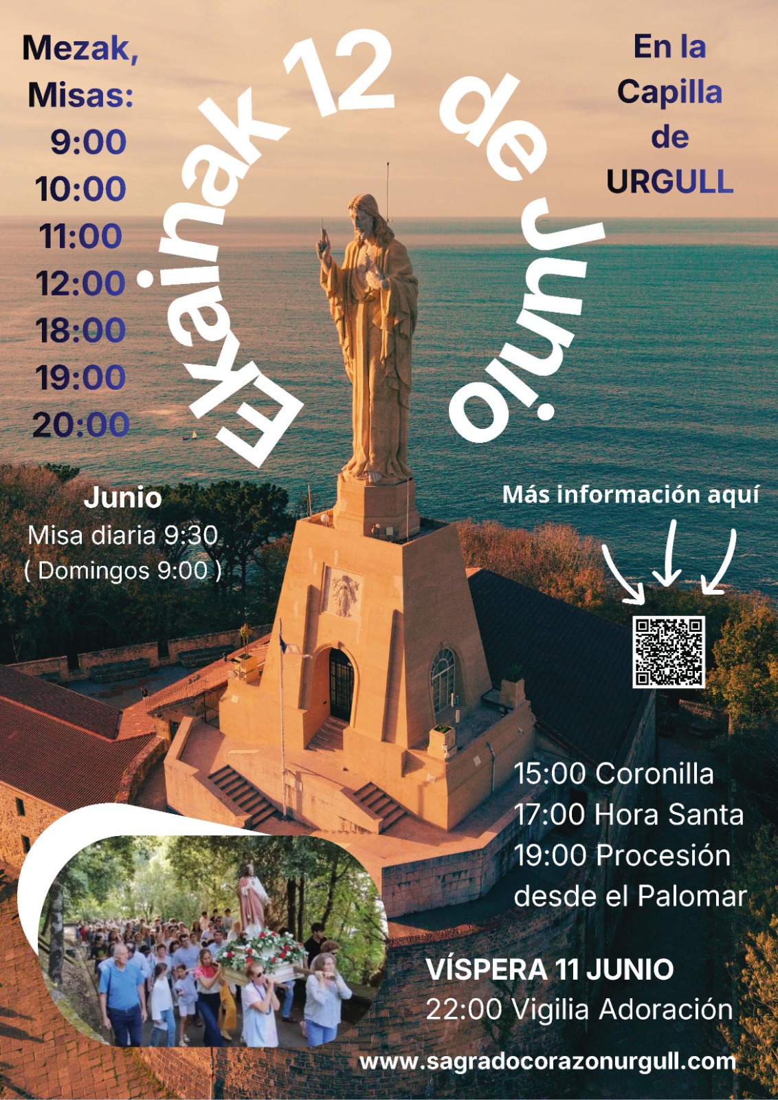 Misas en la capilla de Urgull