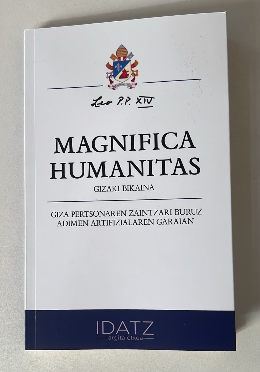 Magnifica Humanitas, disponible en euskera en Idatz