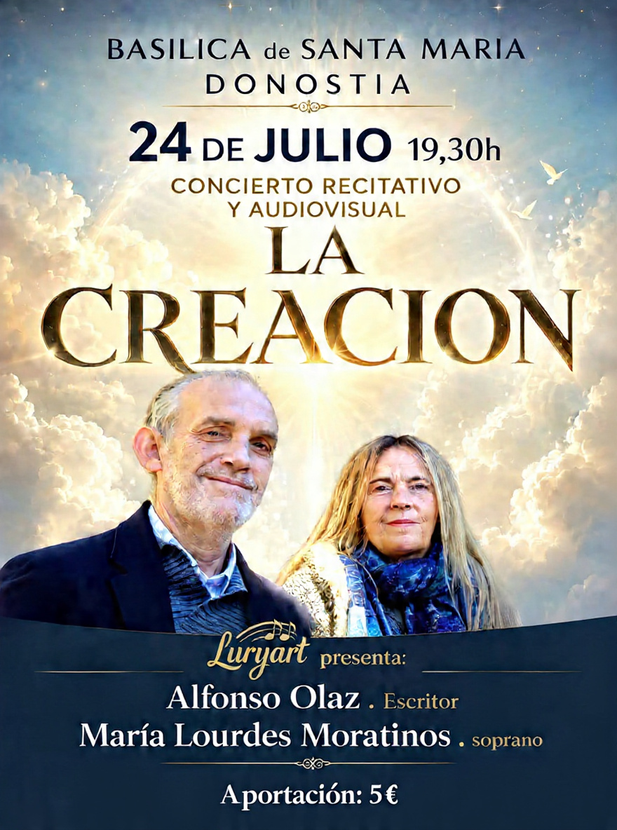 Luryart estrena “La Creación” en la Basílica de Santa María del Coro